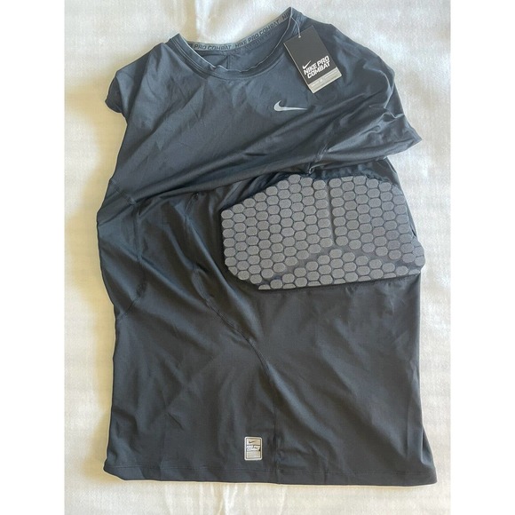 Nike Pro Combat Hyperstrong Dri Fit Compression Shirt With Pads Football size 4X - Picture 7 of 10